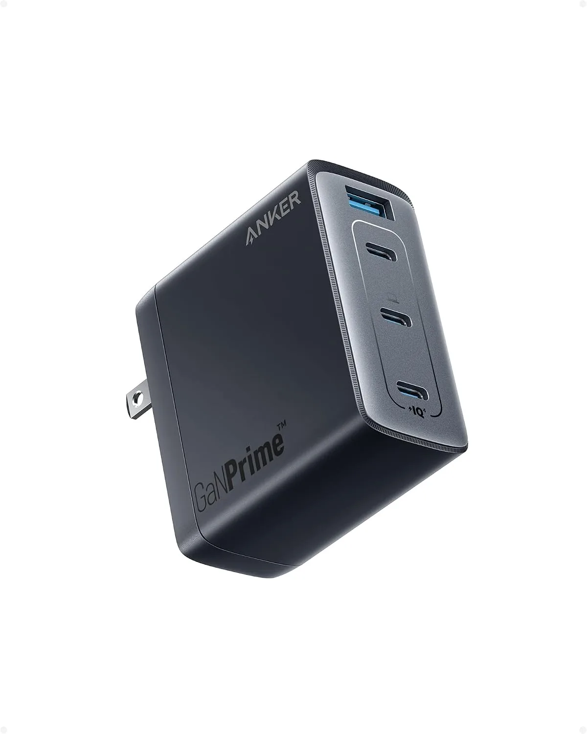 Anker 150W Max USB C Charger Block, 4-Port Compact Foldable GaN Charger for MacBook Pro/Air, iPhone 17/16 and More Series, Dell and More