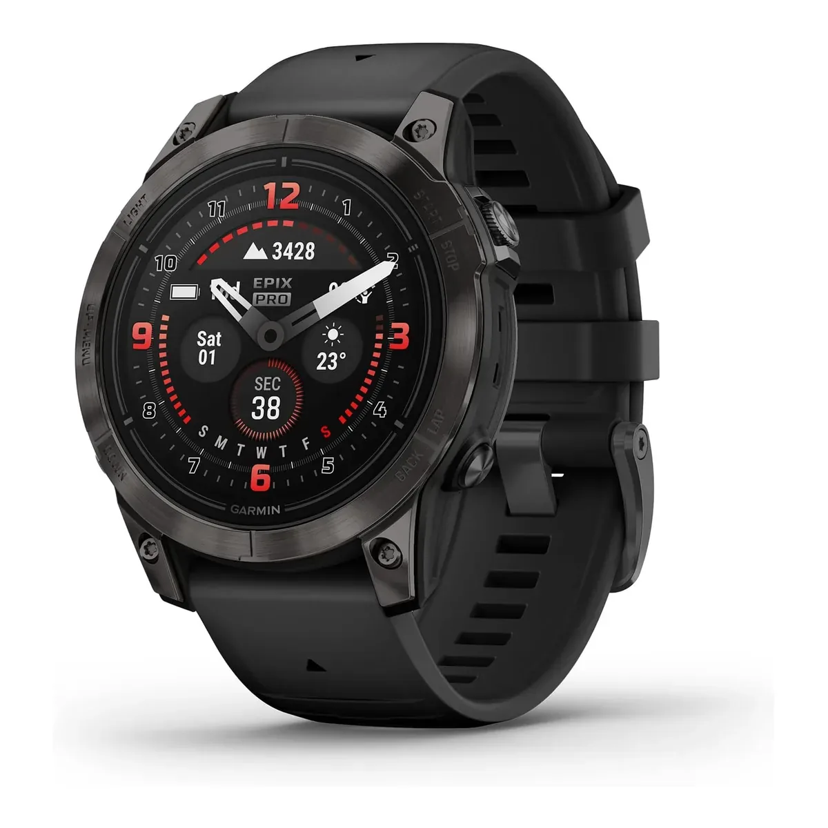 Garmin epix Pro (Gen 2) Sapphire, High Performance Smartwatch, 47mm, Black product view