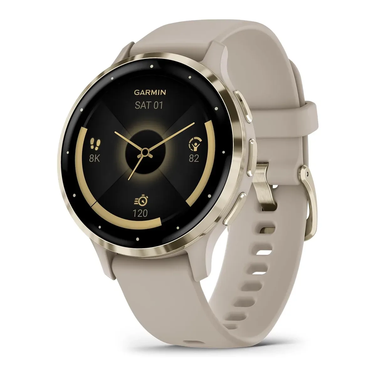 Garmin Venu® 3S, Premium Fitness Smartwatch, 41mm, French Gray product view