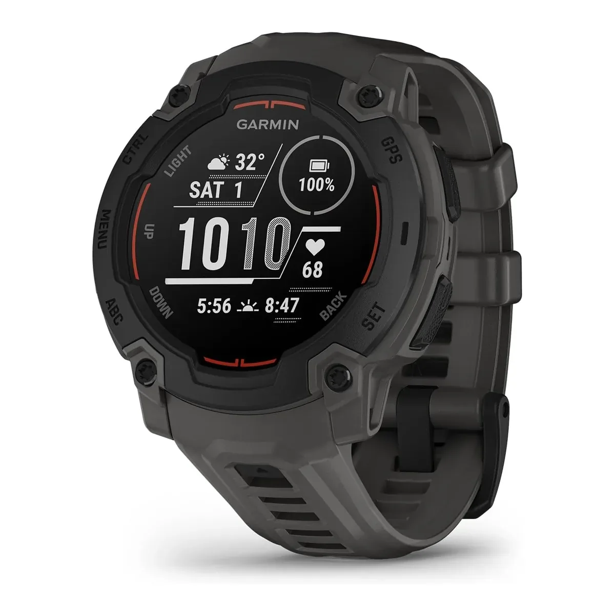 Garmin Instinct® E, Rugged GPS Smartwatch, 45mm, Charcoal product view