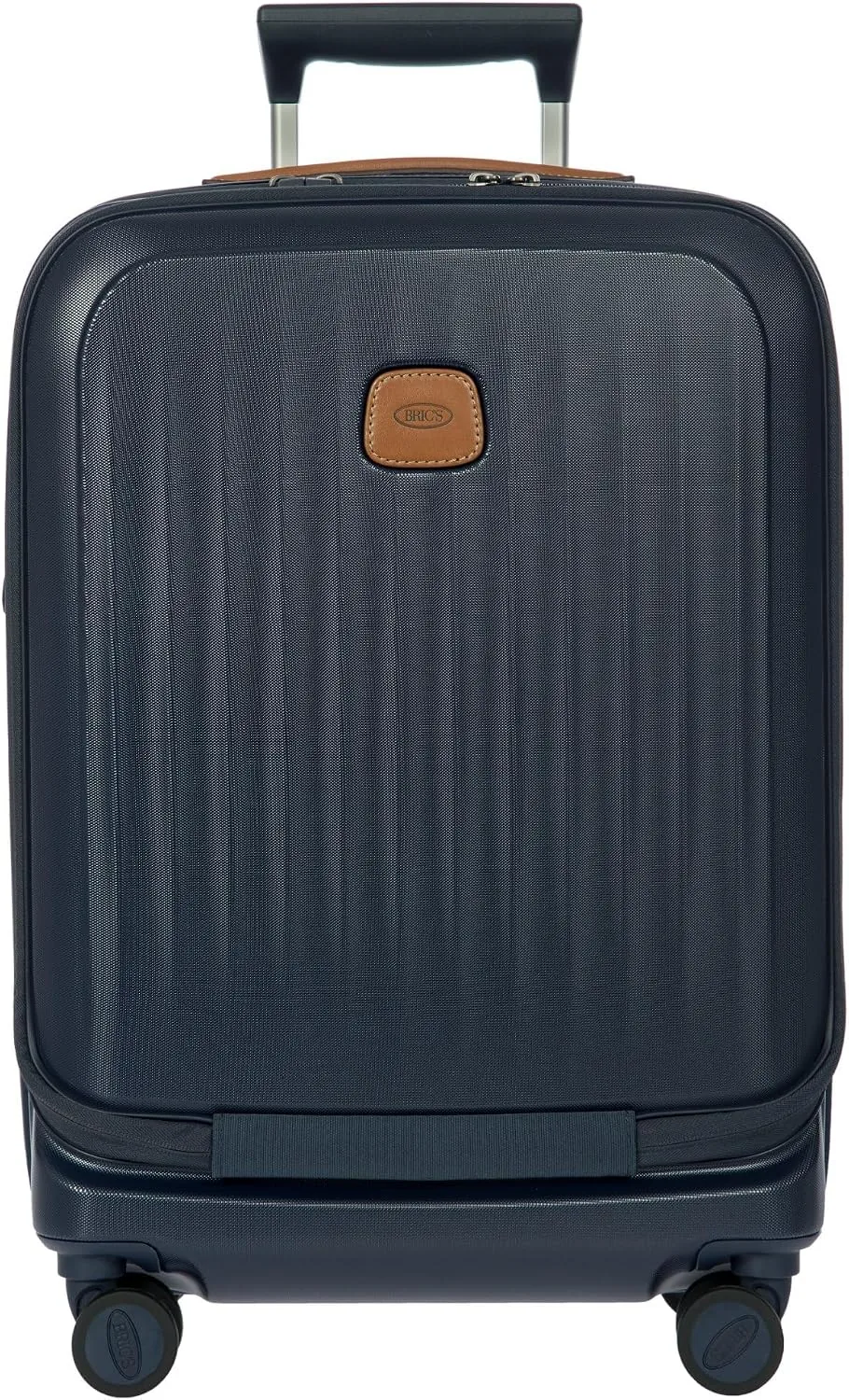 Bric's Taormina Ultra-Light Carry-On Spinner – Airline Approved Expandable Hard Shell Suitcase with TSA Lock, Anti-Tamper Zippers & Built-In USB Port - 21 Inch with Pocket, Blue