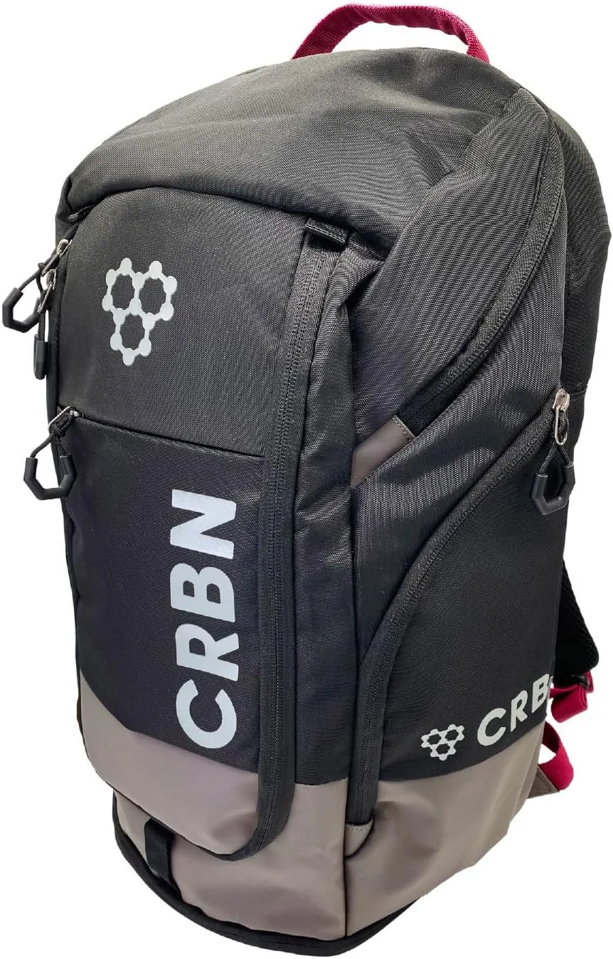 CRBN Pickleball - Backpack - Pro Team Pickleball Bag - Padded Compartment with Space for 3 Paddles, Shoes & More