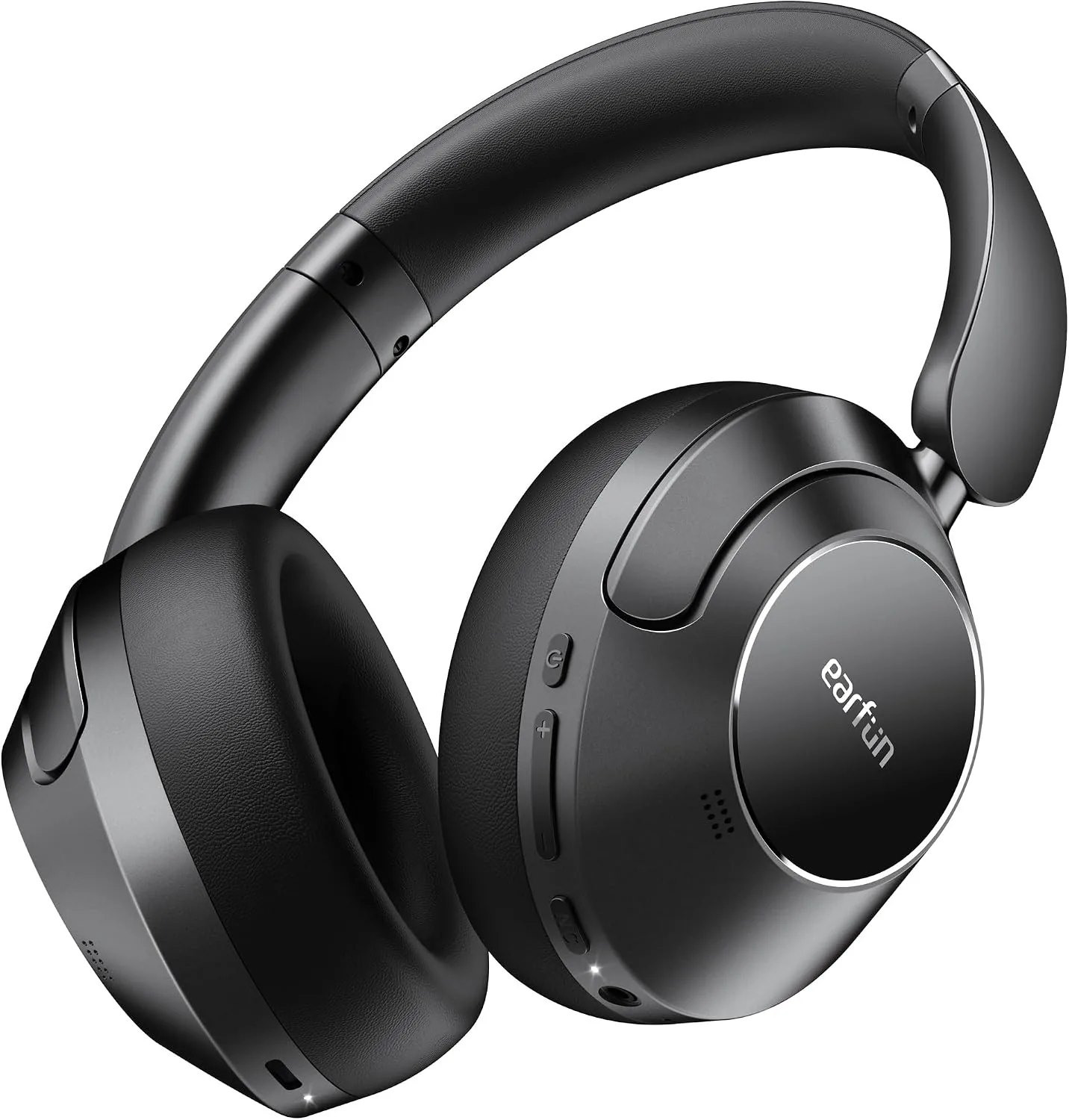 EarFun Wave Pro Active Noise Canceling Headphones, Wireless Over Ear Bluetooth Headphones, LDAC Hi-Res Sound, 5 Mics AI Clear Call, 80H Playtime, Multipoint Connection