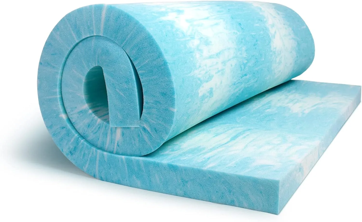 eLuxurySupply 3 Inch Memory Foam Mattress Topper - Temperature Regulating Mattress Pad - 2 lb Density for High Support - CertiPUR-US Certified - Cali King
