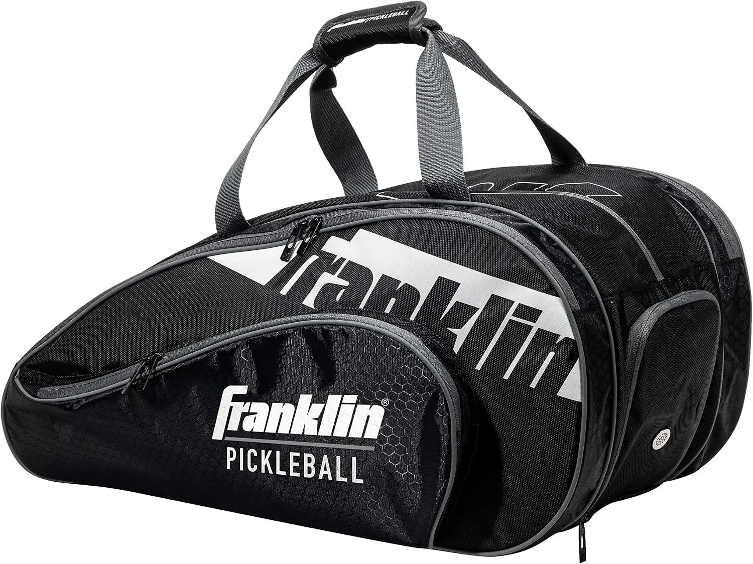 Franklin Sports Pickleball Paddle Bag - Paddle Protector and Travel Case - Official Bag of the Pickleball US Open - Black/White