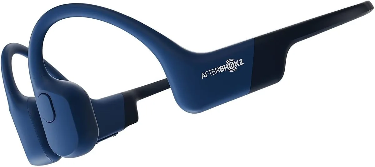 AFTERSHOKZ Aeropex Open-Ear Wireless Bone Conduction Headphones, IP67 Rated, Blue Eclipse