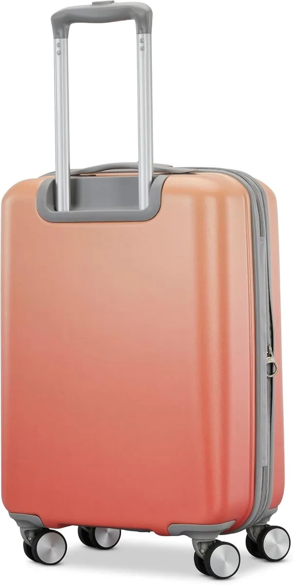 American Tourister Moonlight II Hardside Expandable Luggage with Spinner Wheels, Ombre Peach, Carry-On 20-Inch