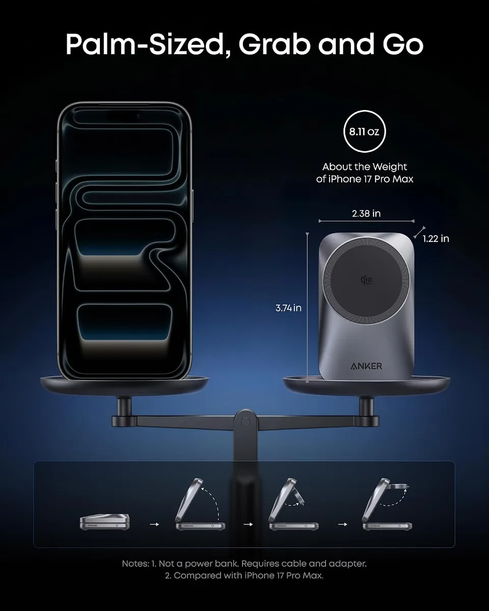 Anker Prime 3-in-1 Wireless Charging Station & 3-in-1 Cube with MagSafe
