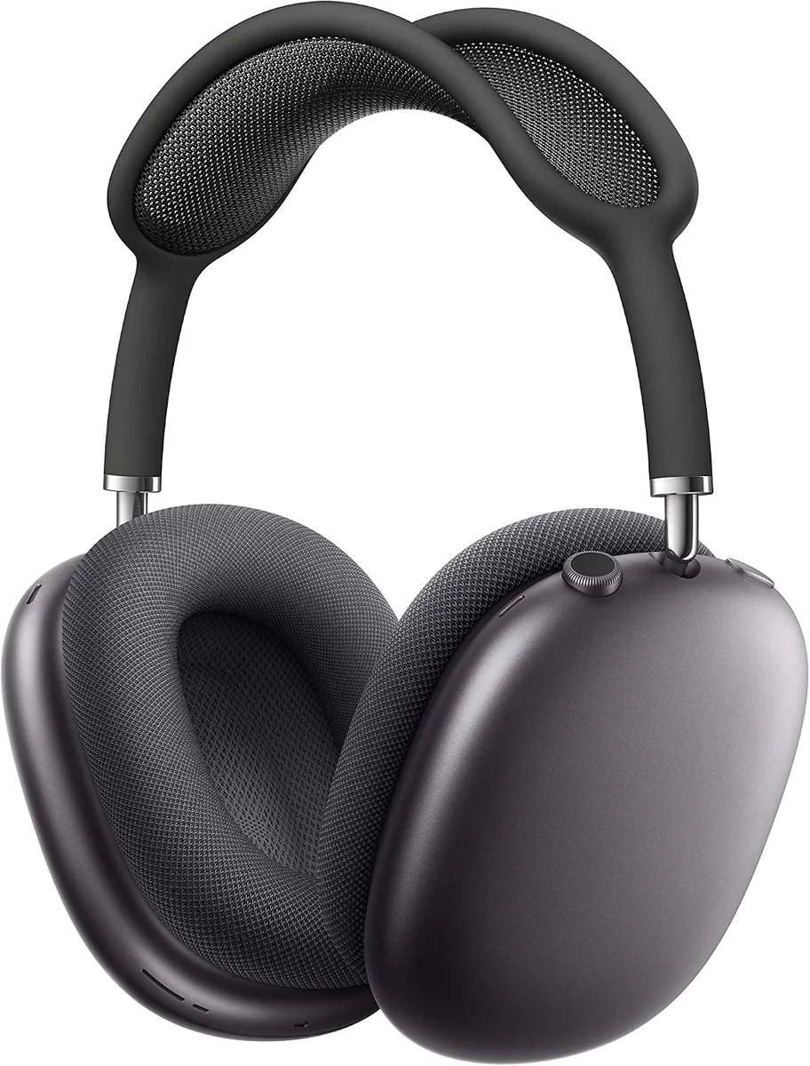 Apple AirPods Max Wireless Over-Ear Headphones, Active Noise Cancelling, Transparency Mode, Personalized Spatial Audio, Dolby Atmos, Bluetooth Headphones for iPhone, Space Gray