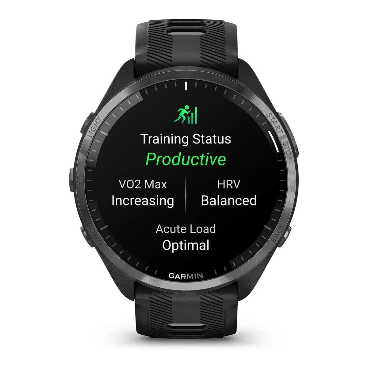 Garmin Forerunner® 965, Running Smartwatch, 47mm, Black/Powder Gray product view 2