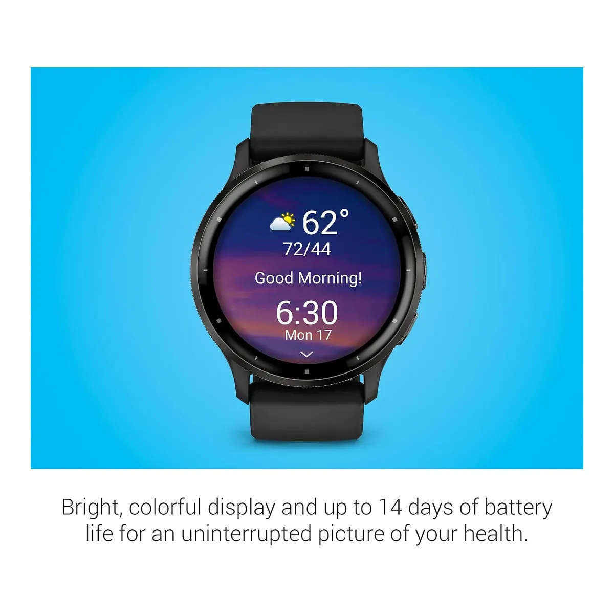 Garmin Venu® 3, Premium Fitness Smartwatch, 45mm, Black product view 3