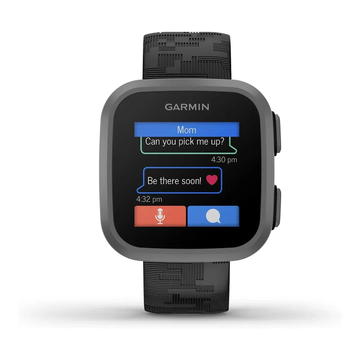 Garmin Bounce™, Kids Smartwatch, Two-Way Text and Voice Messaging, Location Tracking, Black Camo product view 2