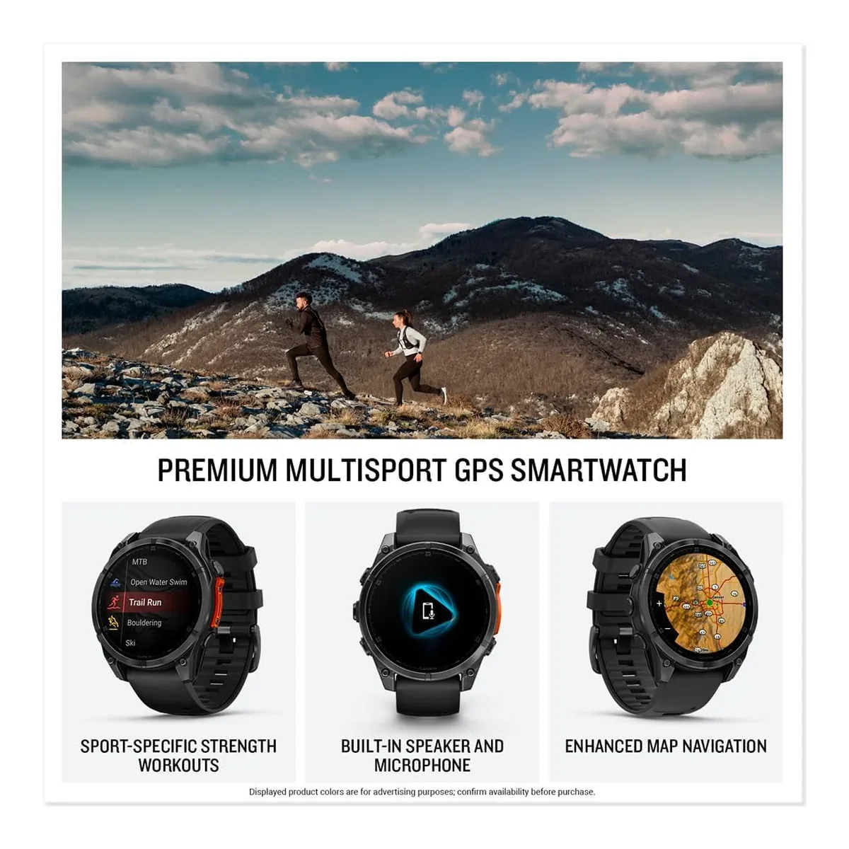 Garmin fēnix® 8, 47mm, Black product view 3