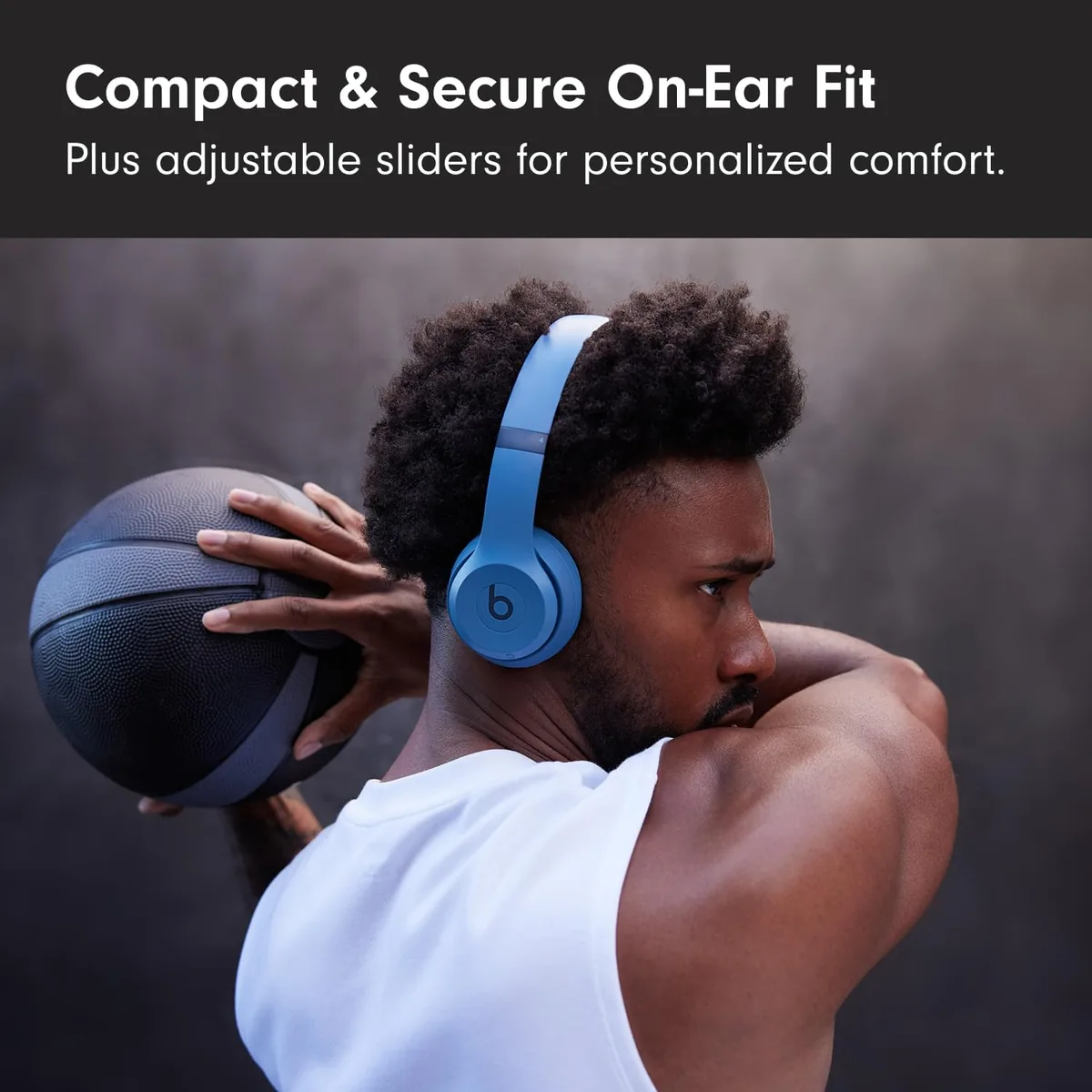 Beats Solo 4 - Wireless On-Ear Bluetooth Headphones, Up to 50-Hour Battery Life, Ultra-Lightweight Comfort, Powerful and Balanced Sound, Apple & Android Compatible