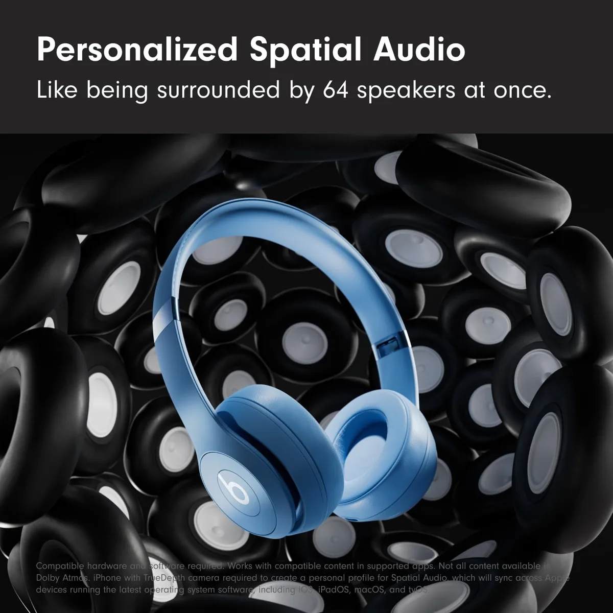 Beats Solo 4 - Wireless On-Ear Bluetooth Headphones, Up to 50-Hour Battery Life, Ultra-Lightweight Comfort, Powerful and Balanced Sound, Apple & Android Compatible