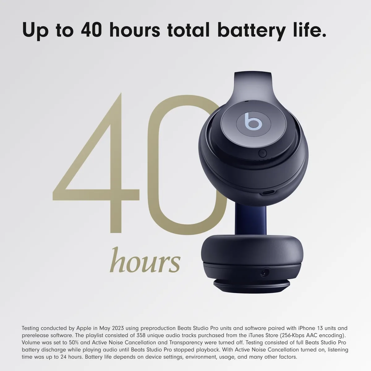 Beats Studio Pro - Wireless Bluetooth Noise Cancelling Headphones - Personalized Spatial Audio, USB-C Lossless Audio, Apple & Android Compatibility, Up to 40 Hours Battery Life