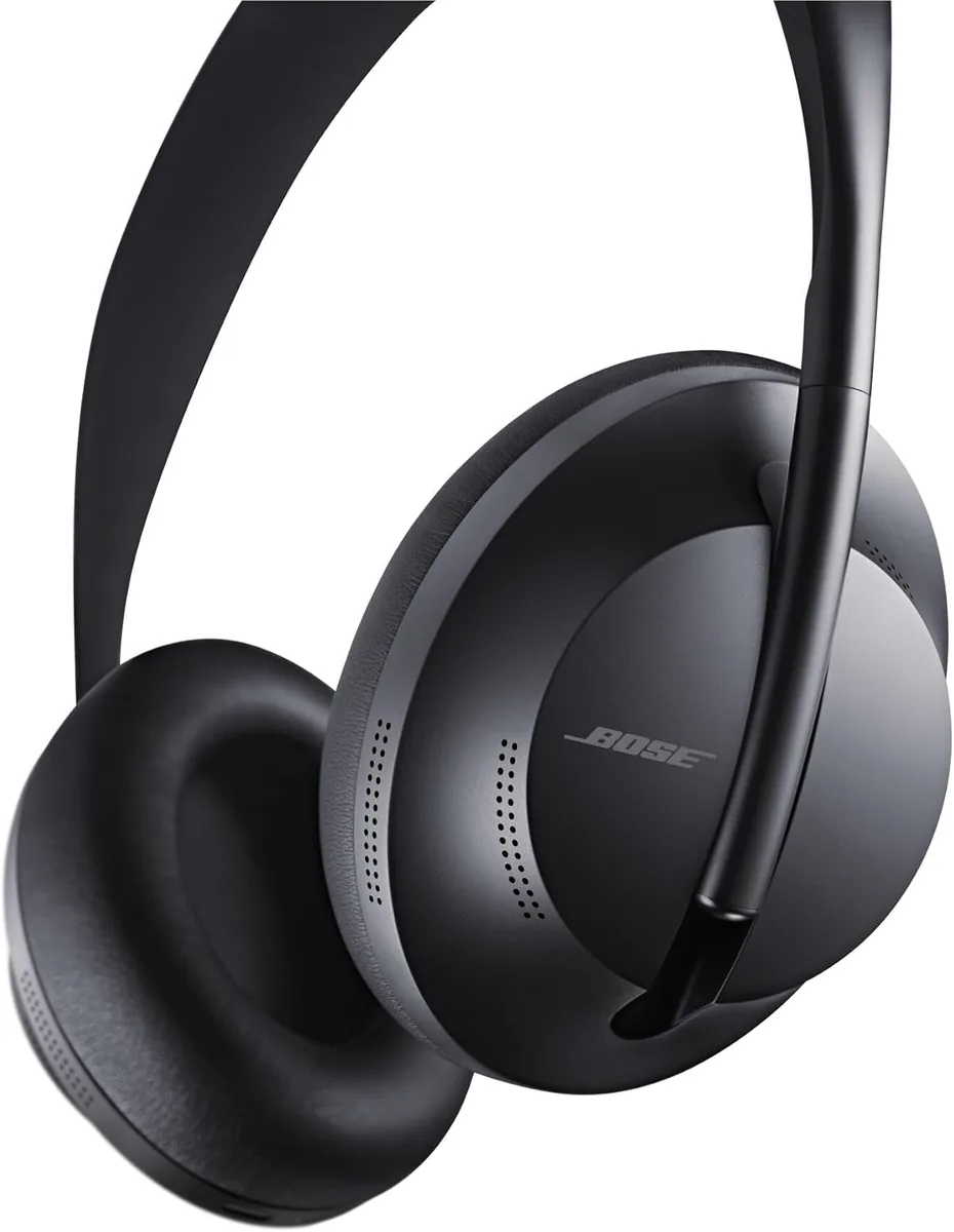 Bose Headphones 700, Noise Cancelling Bluetooth Over-Ear Wireless Headphones with Built-in Microphone for Clear Calls and Alexa Voice Control, Black