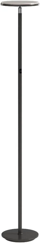 Brightech Sky LED Floor lamp, Torchiere Super Bright Floor Lamp for Living Room Decor & Office - Dimmable, Tall Standing Lamp with Warm Light for Bedroom & Reading - Bronze
