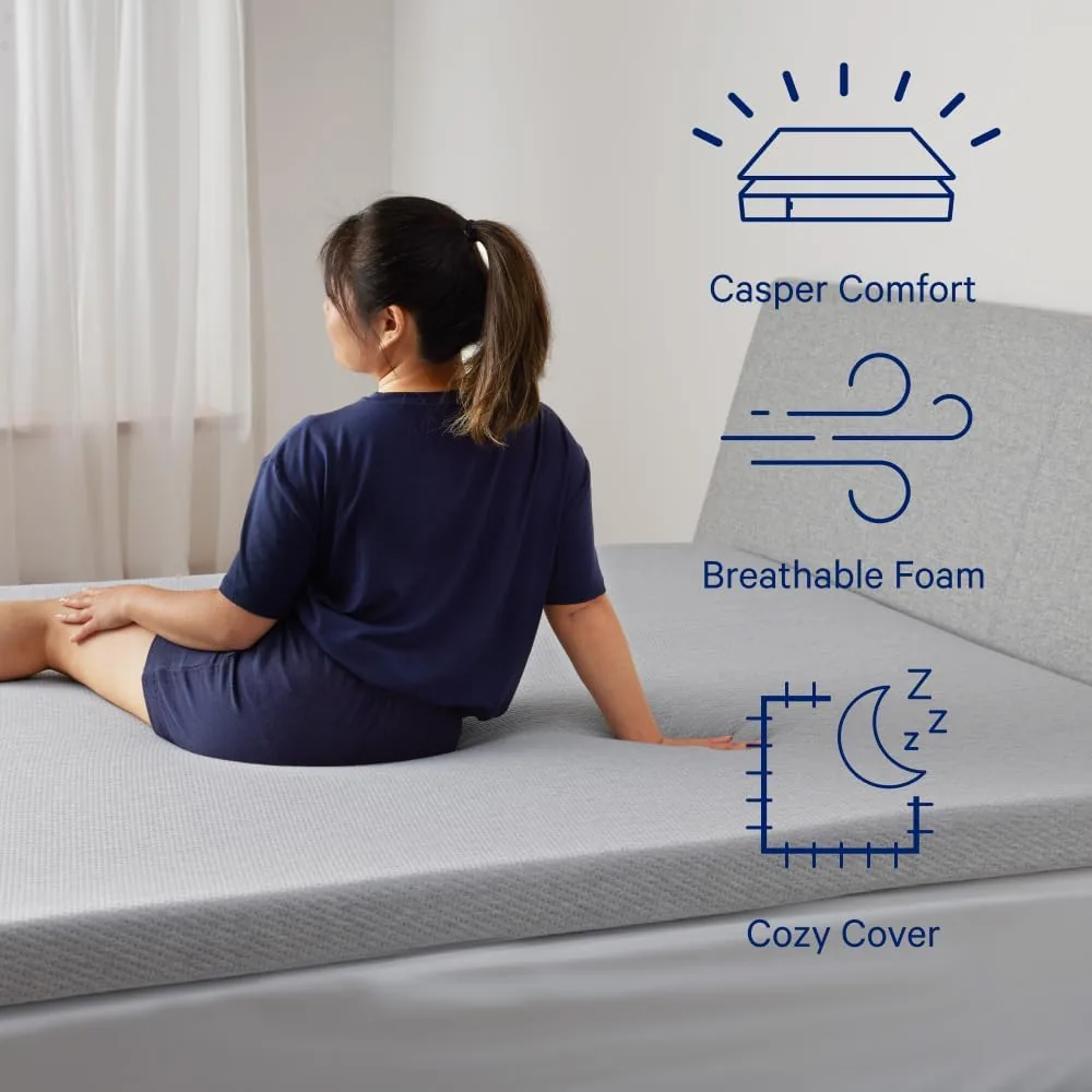 Casper Sleep Essential 3" Queen Size Memory Foam Mattress Topper