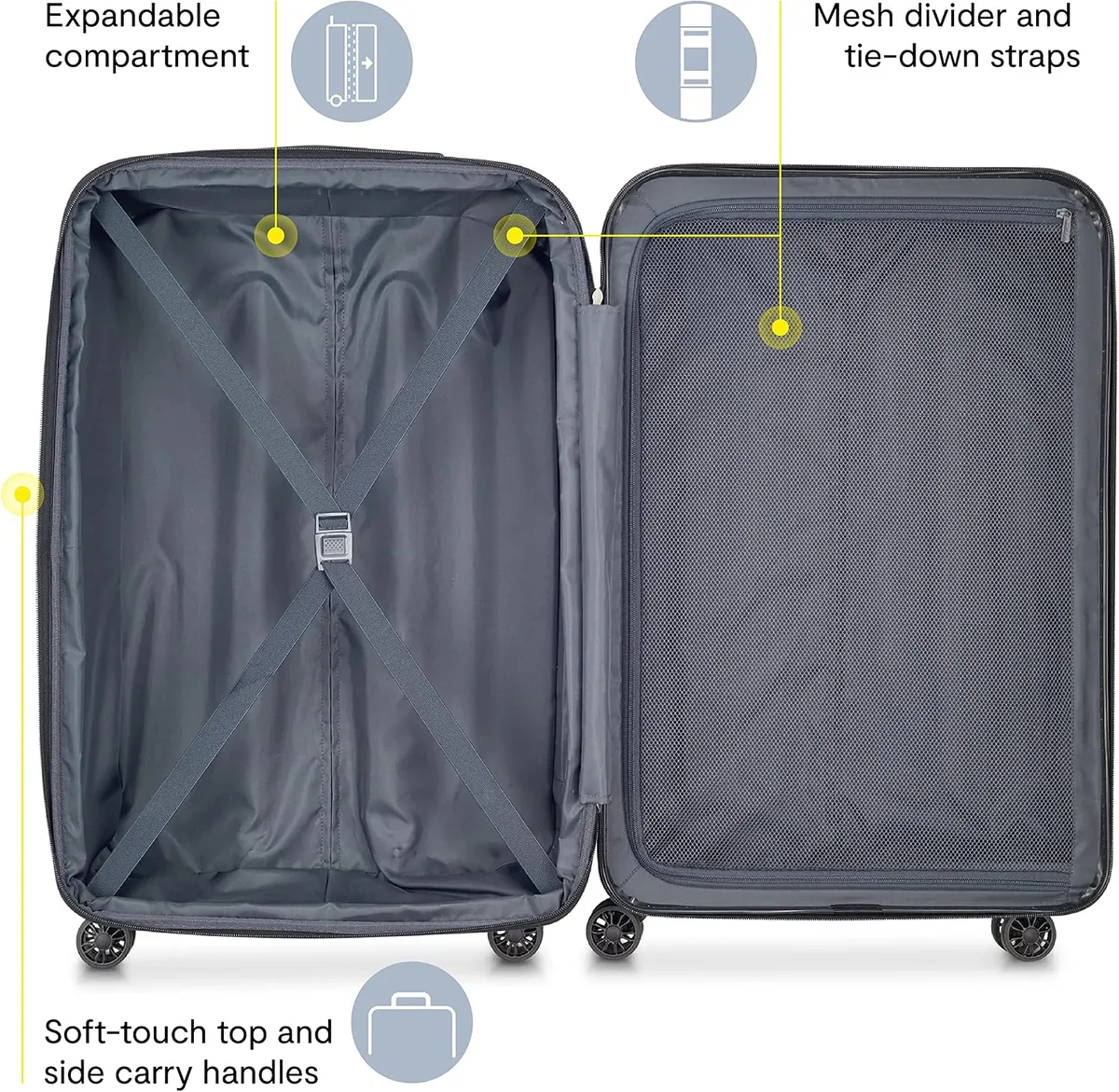 DELSEY PARIS Helium Aero Hardside Expandable Luggage with Spinner Wheels, Brick Red, Carry-On Plus 21 Inch