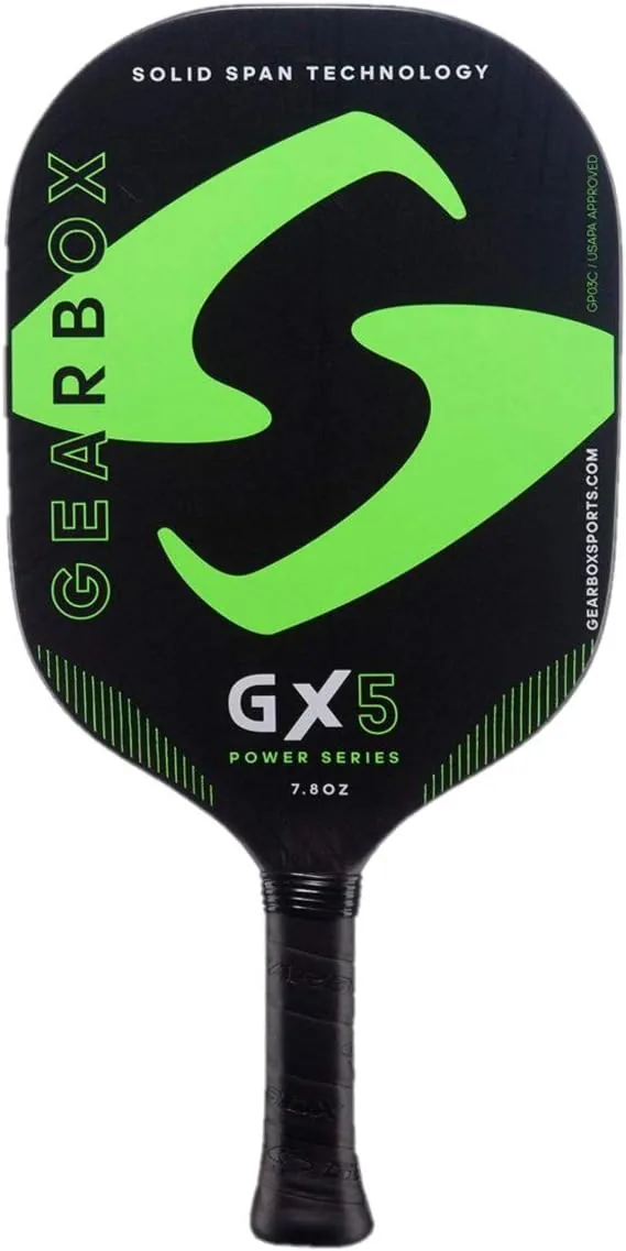 Gearbox GX5 Power 8.5oz 3-15/16in Carbon Fiber Blue Pickleball Paddle