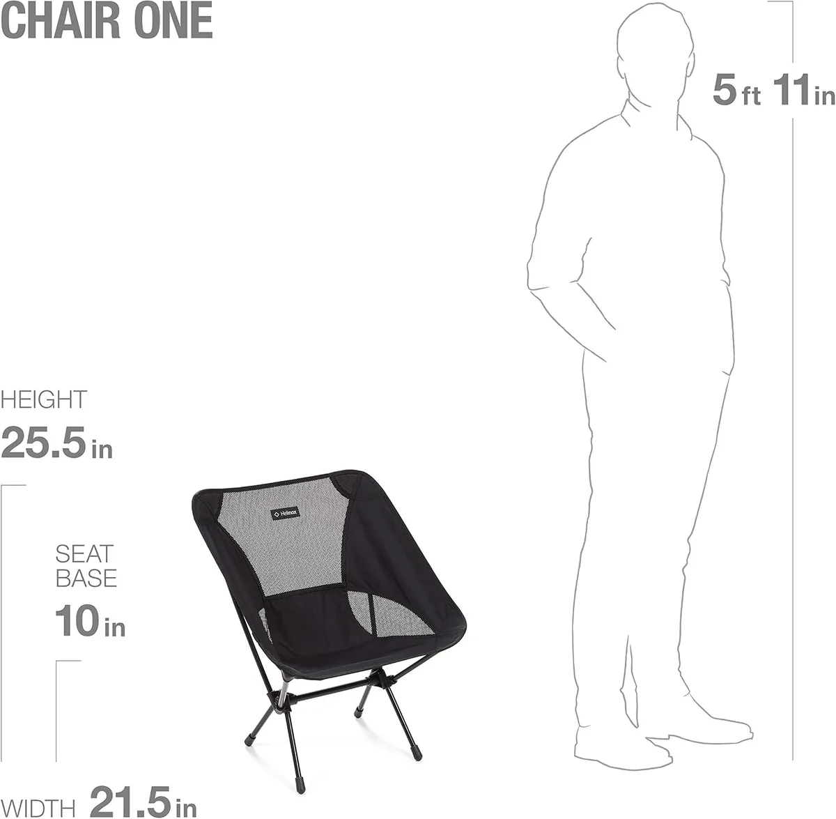 Helinox Chair One Lightweight, Portable, Collapsible Camping Chair