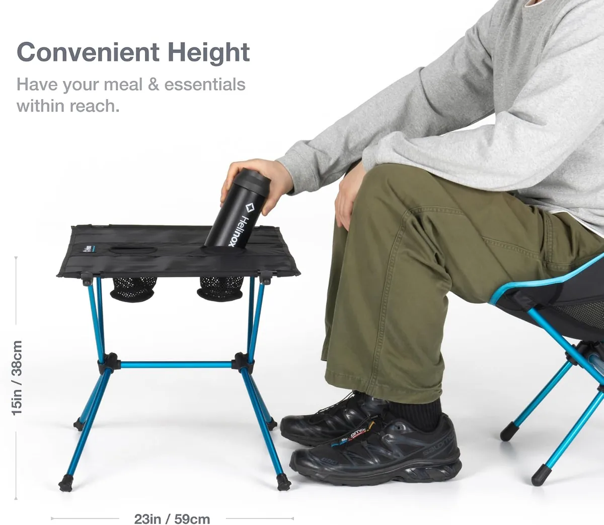 Helinox Table One Lightweight, Collapsible, Portable, Outdoor Camping Table
