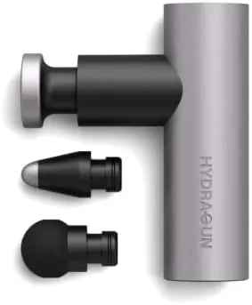 HYDRAGUN Atom Mini Massage Gun for Athletes, Portable Massage Gun, Deep Tissue Percussion Muscle Massager, Portable Massage Gun, Small & Quietest Massage Gun with Carrying Case & 3 Attachment Heads