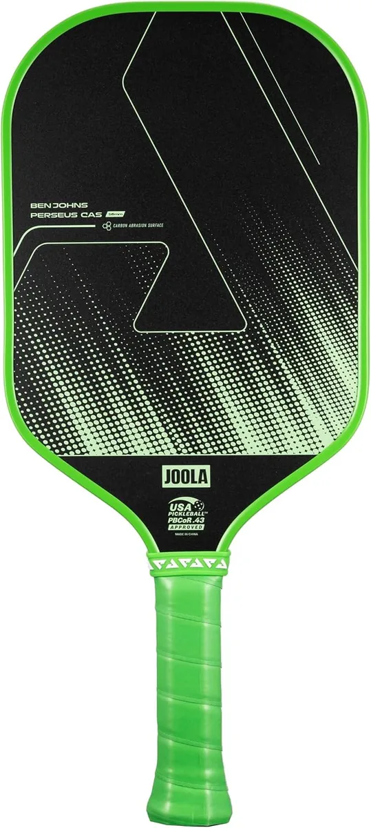 JOOLA Perseus 16mm Carbon Fiber Pickleball Paddle - CAS Surface Technology - Control & Power Paddle for Maximum Precision - USAP Approved - Aero Curve Design - Feel-Tec Pure Grip - NFC Chip Enabled