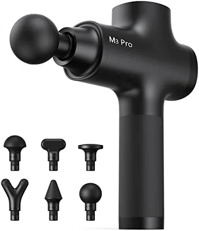 Opove M3 Pro 2 Massage Gun Deep Tissue Percussion Muscle Massager for Workout, Handheld Percussive Therapy Fascia Gun for Athletes Fast Recovery 4-8 Hours Long Battery Life, Powerful, Quiet, Black