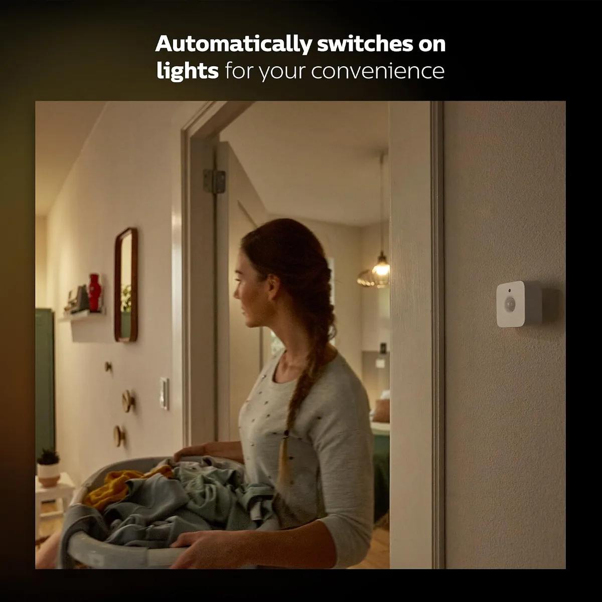 Philips Hue Motion Sensor - Exclusively for Philips Hue Smart Lights - Requires Hue Bridge - Easy No-Wire Installation