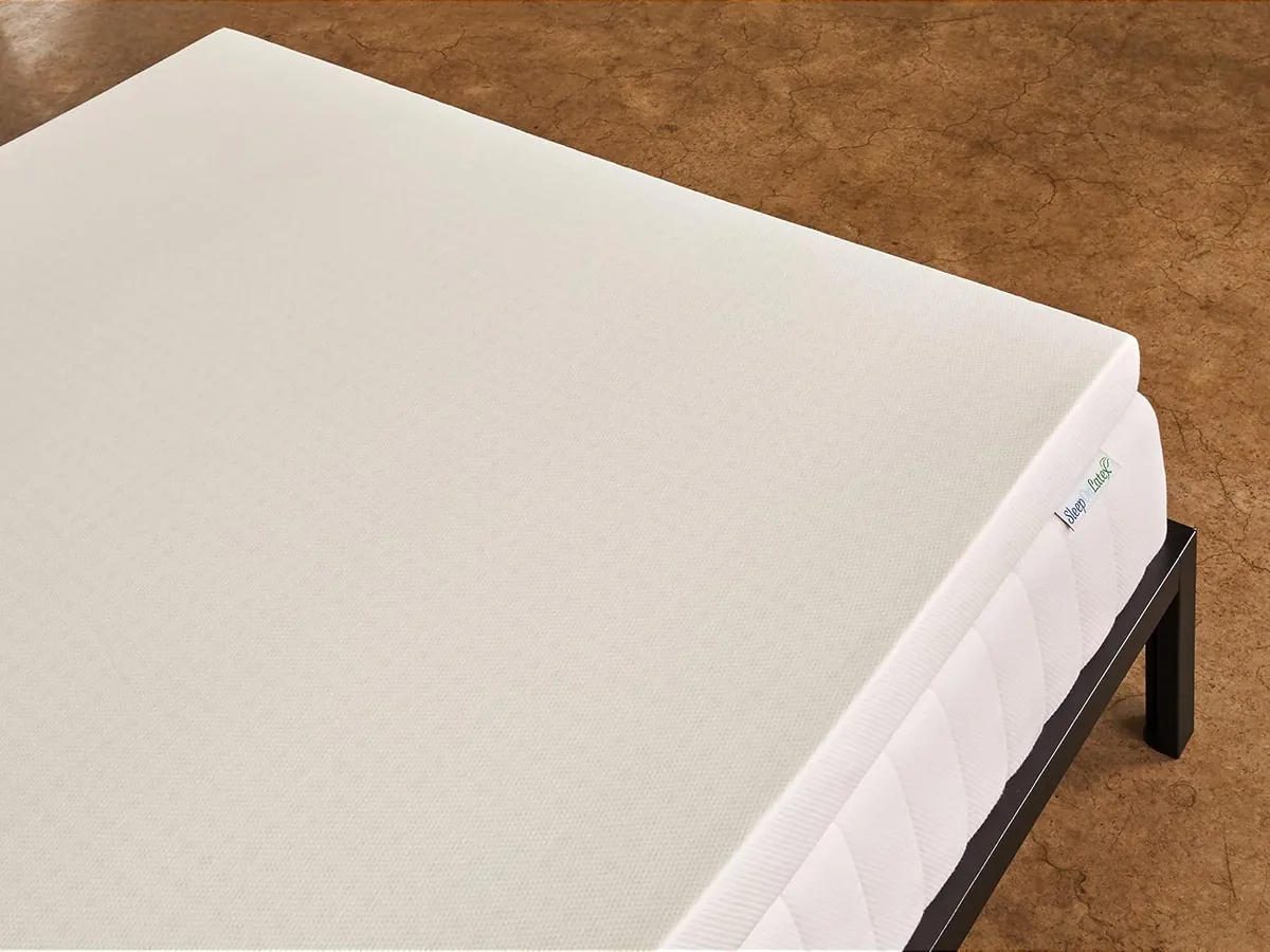 Pure Green Natural Latex Mattress Topper - Soft - 2 Inch - King Size (GOLS Certified Organic)