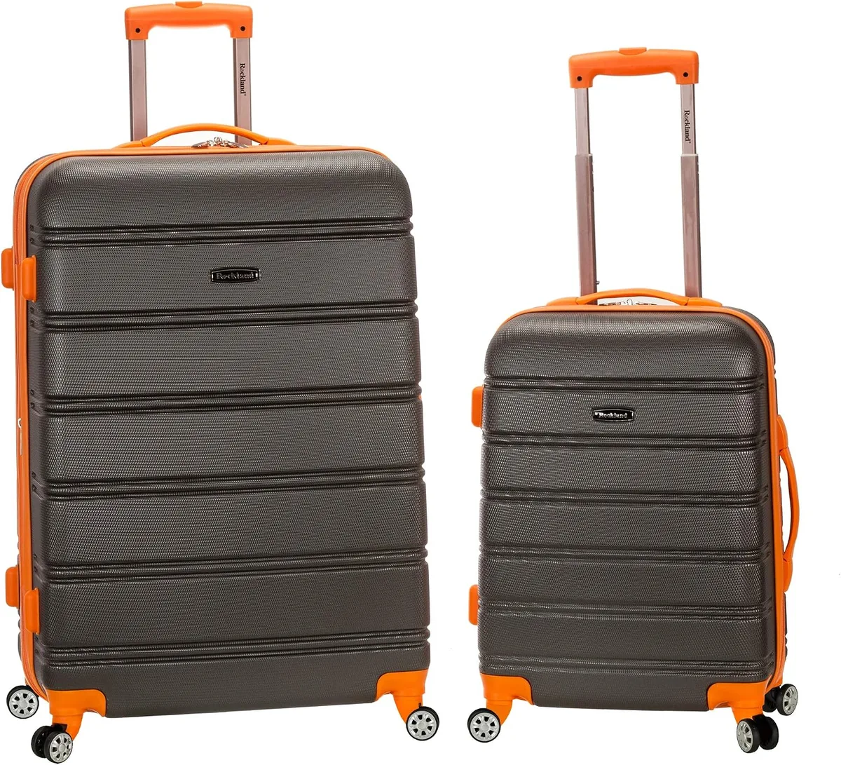 Rockland Melbourne Hardside Expandable Spinner Wheel Luggage, Carry-On 20", Black