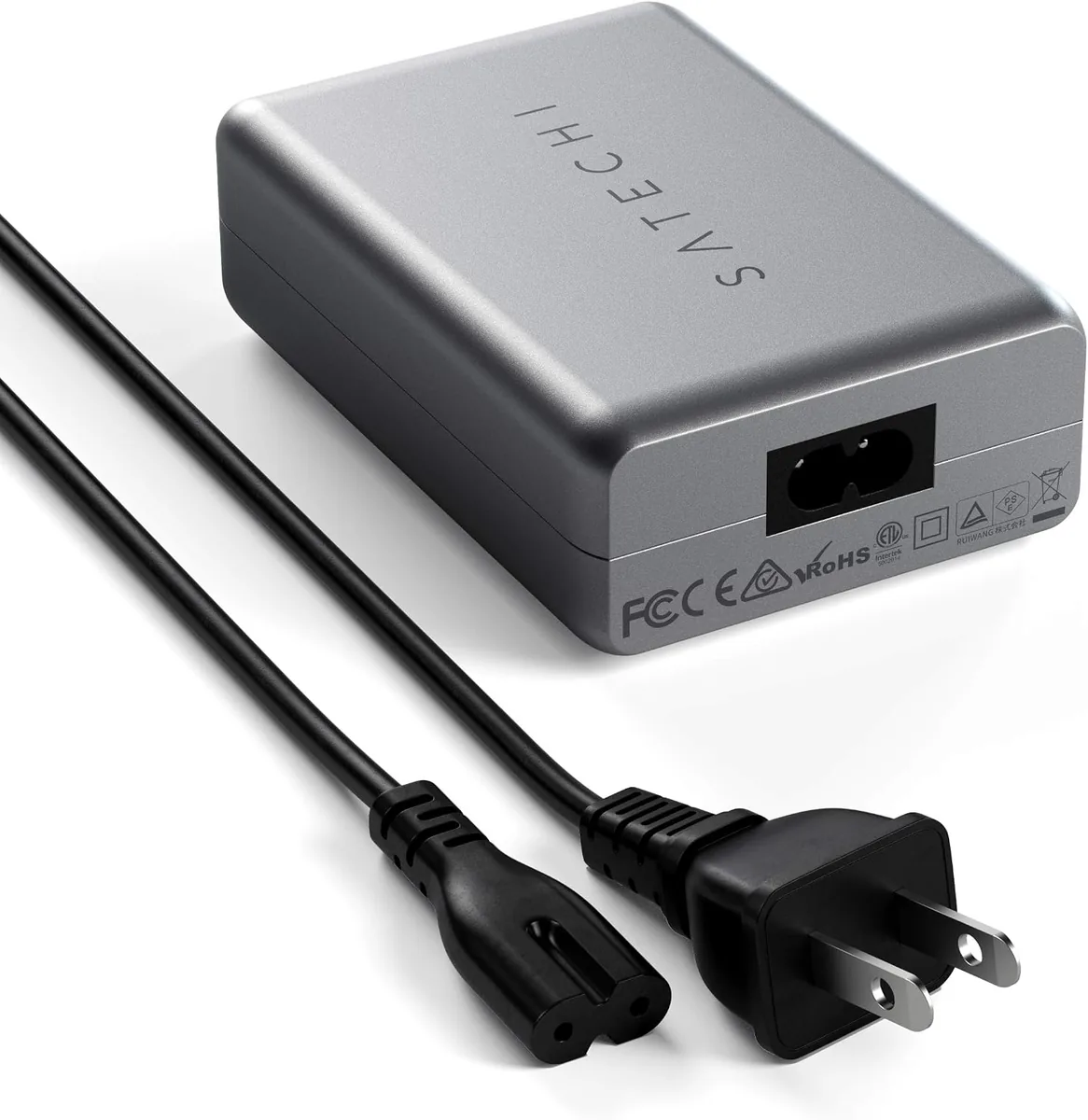 Satechi 100W USB C PD Compact GaN Charging Station – Compatible with MacBook Air/Pro/Neo, iPad Air/Pro, iPhone 17 to 12 Series, AirPods, Apple Watch, Android, Windows
