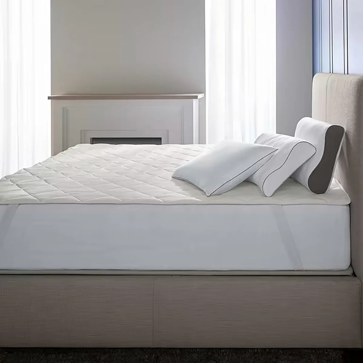 Sleep Number True Temp Mattress Topper (Queen) - Cool-to-The-Touch Cover - Temperature Regulating Mattress Pad, Bed Topper