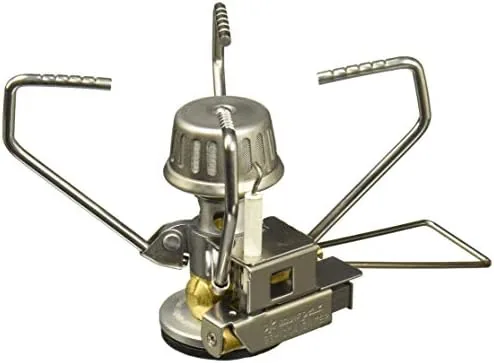 Snow Peak GigaPower Stove Auto, GS-100AR2-US, Automatic Igniter, Lightweight, Compact for Camping and Backpacking, Designed in Japan, Lifetime Product Guarantee