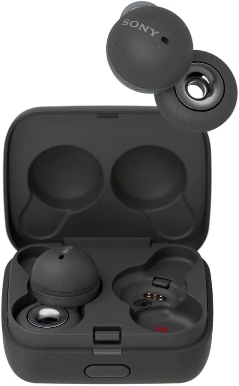 Sony LinkBuds Truly Wireless Earbud Headphones with an Open-Ring Design for Ambient Sounds and Alexa Built-in, Bluetooth Ear Buds Compatible with iPhone and Android, Gray