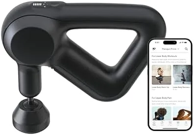 TheraGun Therabody Prime (4th Generation) - Deep Tissue Percussion Therapy Massage Gun - Bluetooth Enabled, Personal Massager for Pain Relief in Neck, Back, Leg, Shoulder and Body