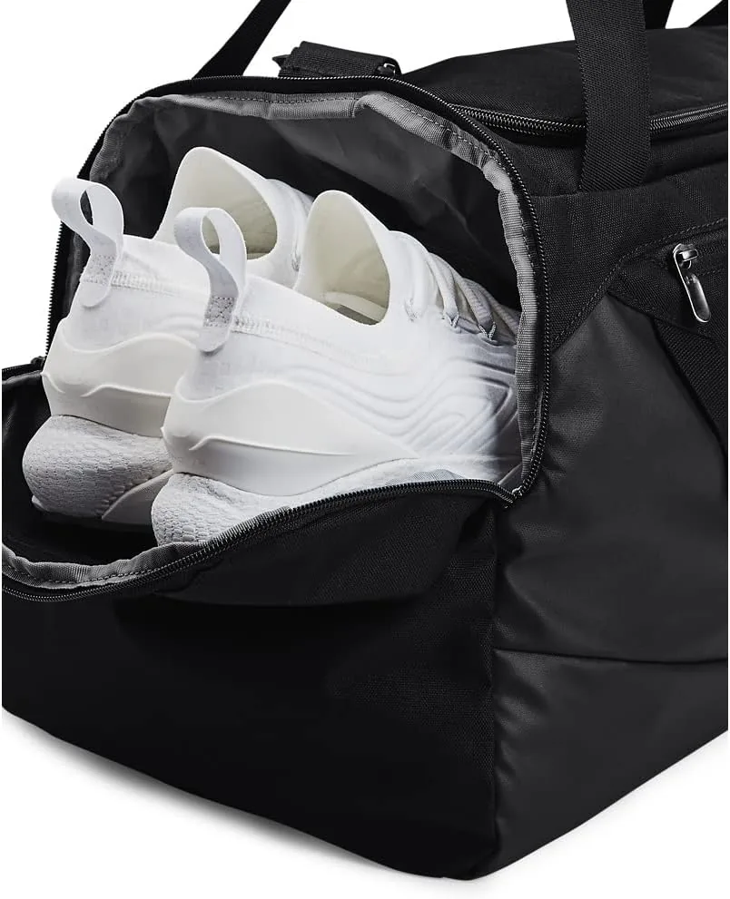 Under Armour Unisex-Adult Undeniable 5.0 Duffle, Black (001)/Metallic Silver, X-Small