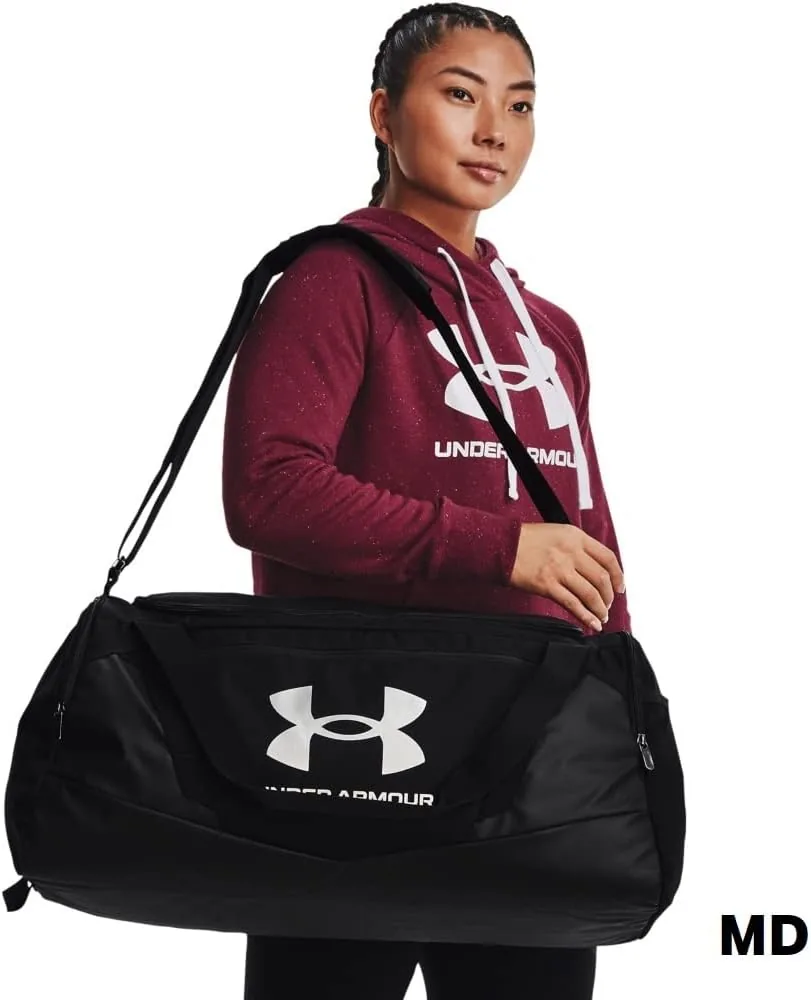 Under Armour Unisex-Adult Undeniable 5.0 Duffle, Black (001)/Metallic Silver, X-Small
