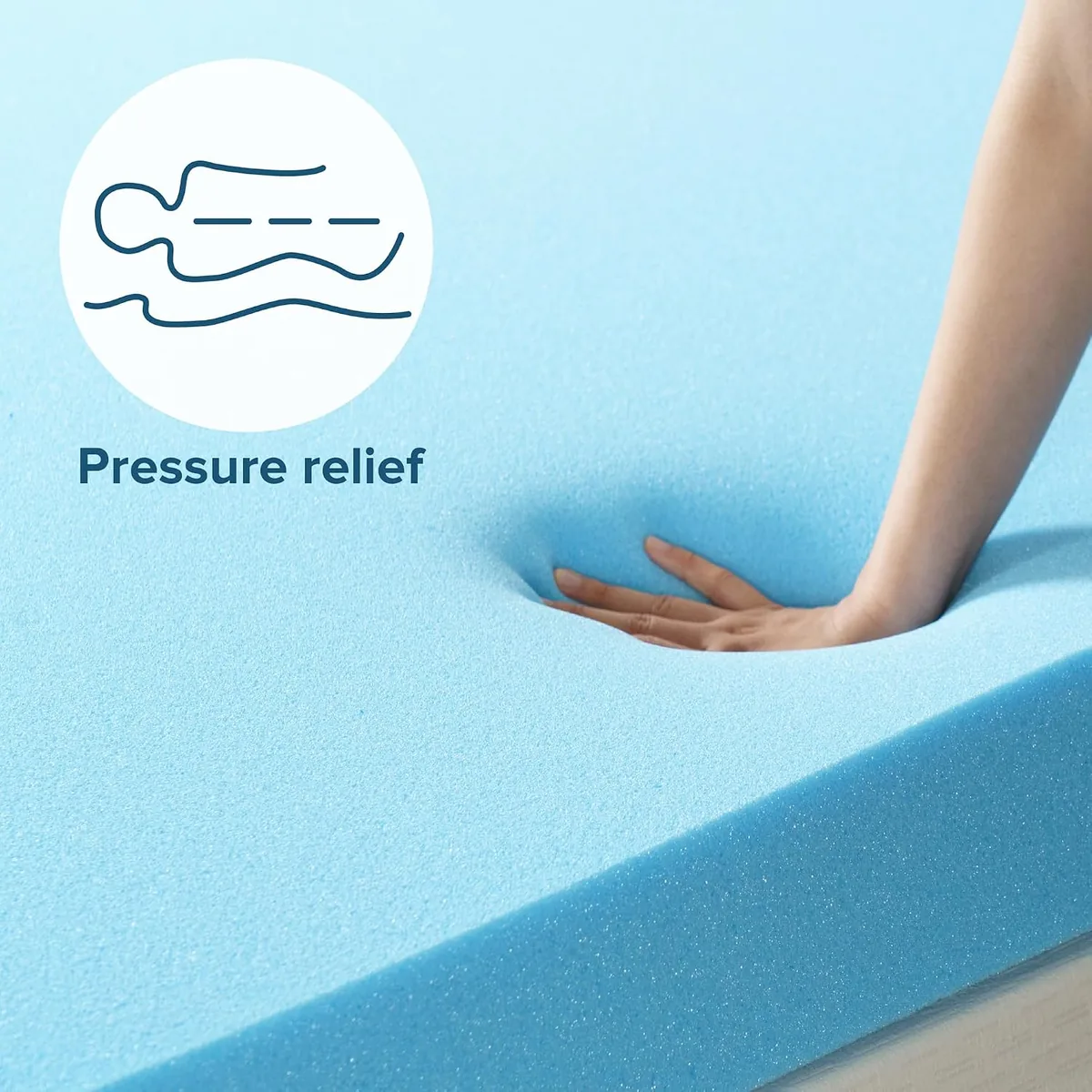 ZINUS 3 Inch Green Tea Cooling Gel Memory Foam Mattress Topper, Smaller, More Convenient WonderBox Packaging, Cooling Gel Foam, CertiPUR-US Certified, King