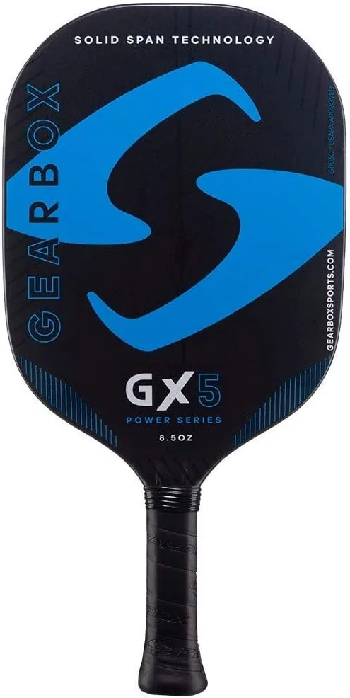 Gearbox GX5 Power 8.5oz 3-15/16in Carbon Fiber Blue Pickleball Paddle