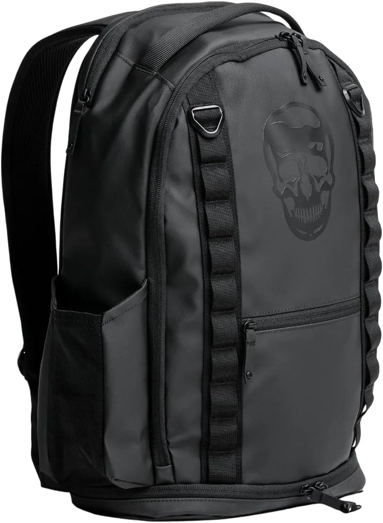 Gymreapers Gravestone 21L Backpack Travel Gym Bag Water-Resistant Lightweight Laptop Sleeve Carry On Luggage for Men & Women (Onyx)