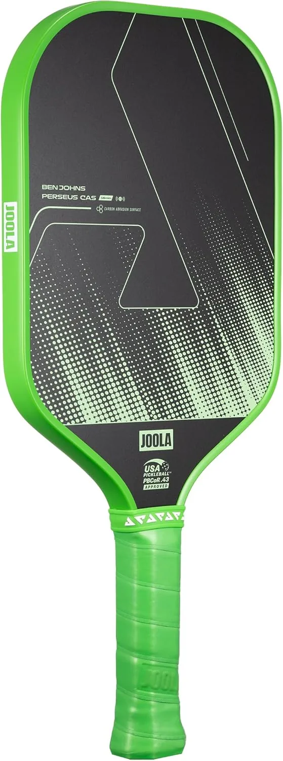 JOOLA Perseus 16mm Carbon Fiber Pickleball Paddle - CAS Surface Technology - Control & Power Paddle for Maximum Precision - USAP Approved - Aero Curve Design - Feel-Tec Pure Grip - NFC Chip Enabled