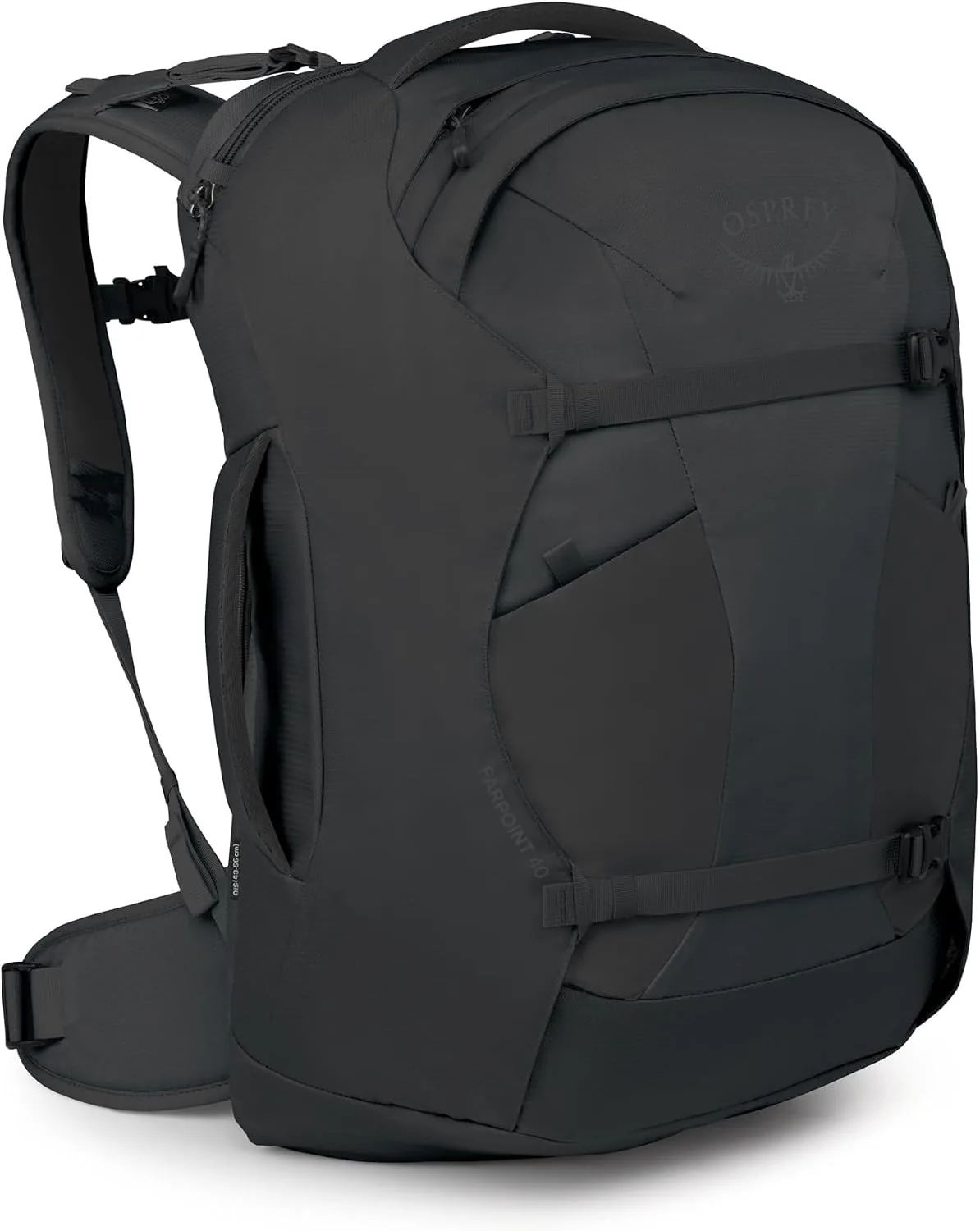 Osprey Farpoint 40L Men's Travel Backpack - Carry On Bag with Laptop Sleeve and Toiletry Pocket, Black Osprey Farpoint 40L Men's Travel Backpack - Carry On Bag with Laptop Sleeve and Toiletry Pocket, Black