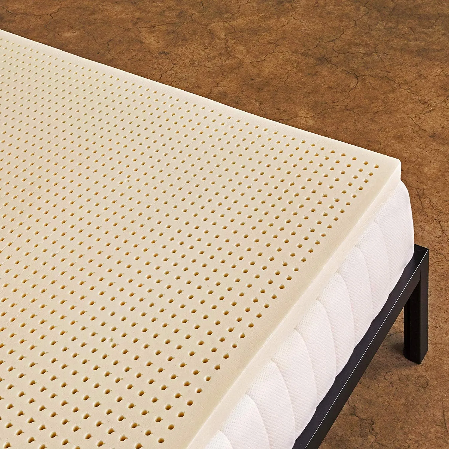 Pure Green Natural Latex Mattress Topper - Soft - 2 Inch - King Size (GOLS Certified Organic)