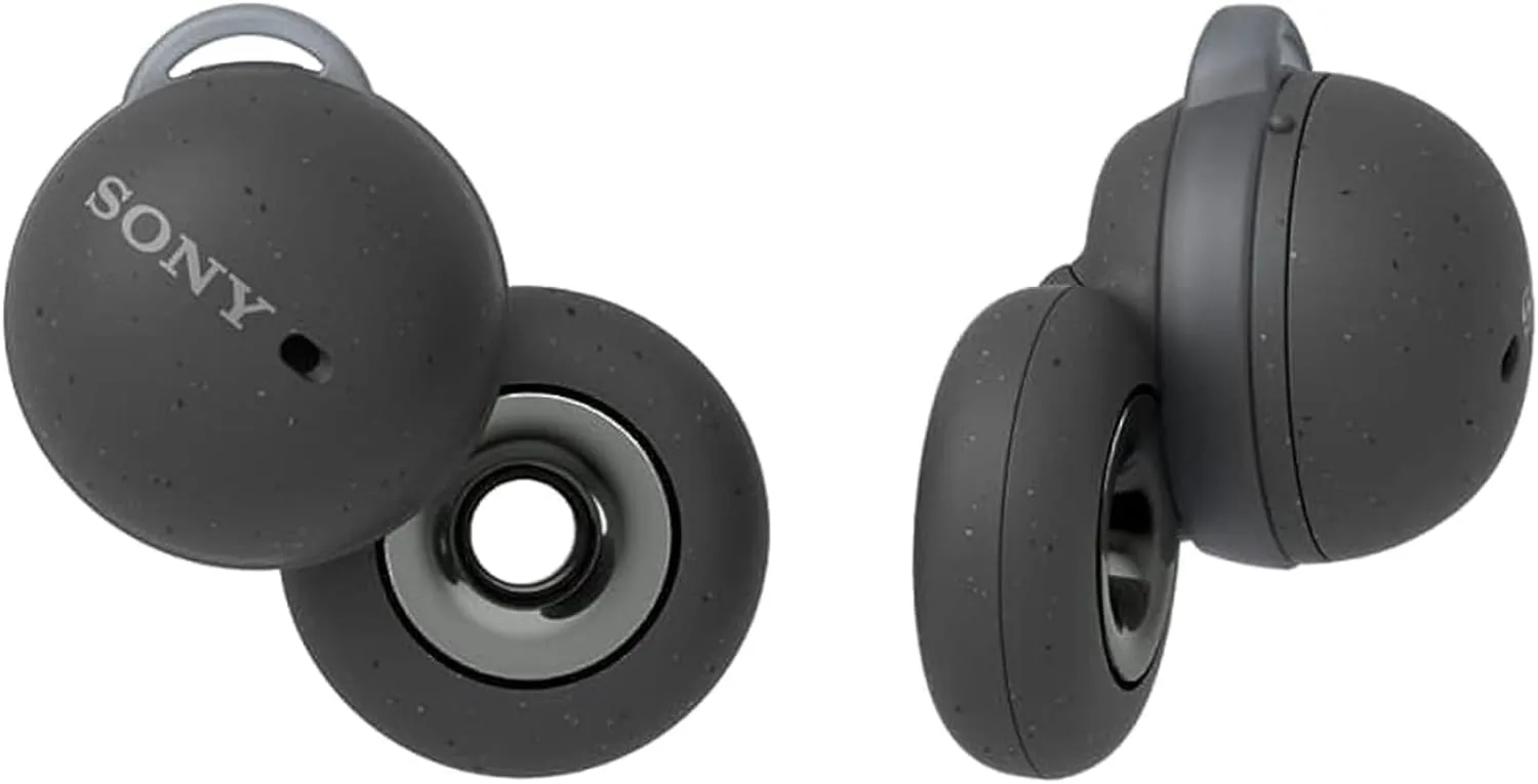 Sony LinkBuds Truly Wireless Earbud Headphones with an Open-Ring Design for Ambient Sounds and Alexa Built-in, Bluetooth Ear Buds Compatible with iPhone and Android, Gray